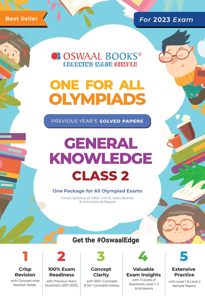 One For All Olympiad Previous Years Solved Papers, Class-2 General Knowledge Book (For 2023 Exam) Oswaal Books and Learning Private Limited