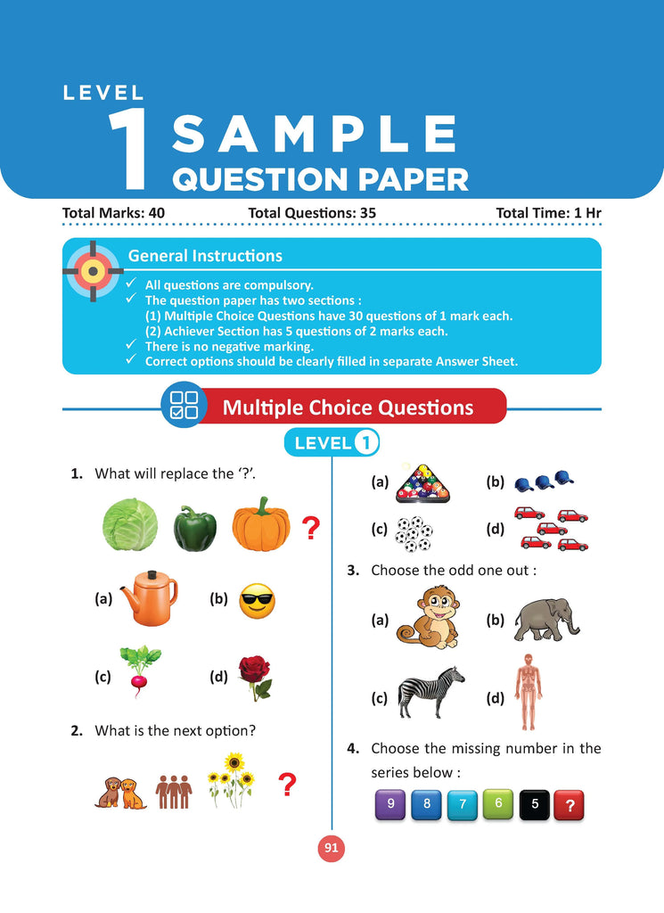 One For All Olympiad Previous Years' Solved Papers Class 3 (Set of 2 Books) Maths & Science for 2024-25 Exam Oswaal Books and Learning Private Limited