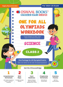 One For All Olympiad Workbook Class 2 Science for 2024-25 Exam Oswaal Books and Learning Private Limited