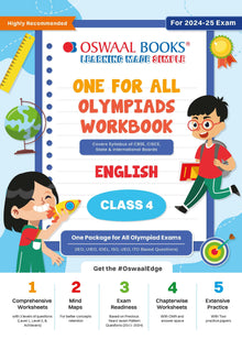 One For All Olympiad Workbook Class 4 English for 2024-25 Exam Oswaal Books and Learning Private Limited