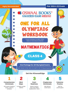 One For All Olympiad Workbook Class 4 Mathematics for 2024-25 Exam Oswaal Books and Learning Private Limited