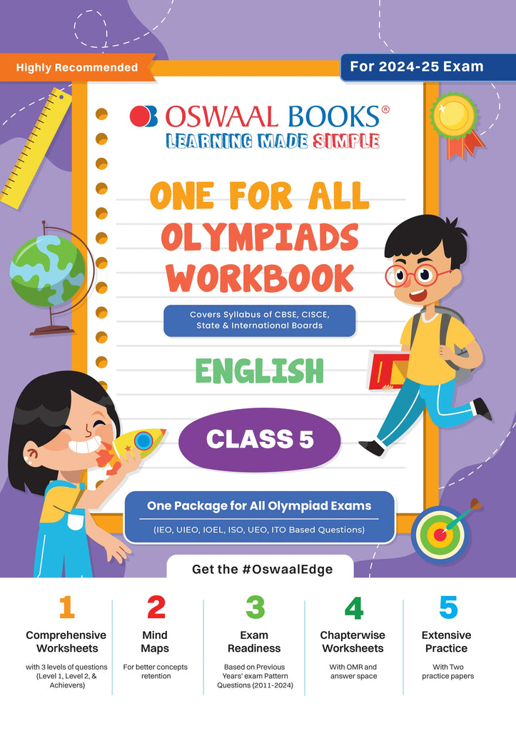 One For All Olympiad Workbook Class 5 English for 2024-25 Exam Oswaal Books and Learning Private Limited