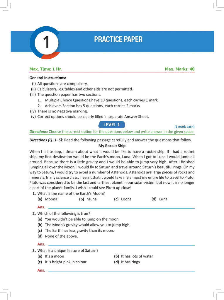 One For All Olympiad Workbook Class 5 English for 2024-25 Exam Oswaal Books and Learning Private Limited