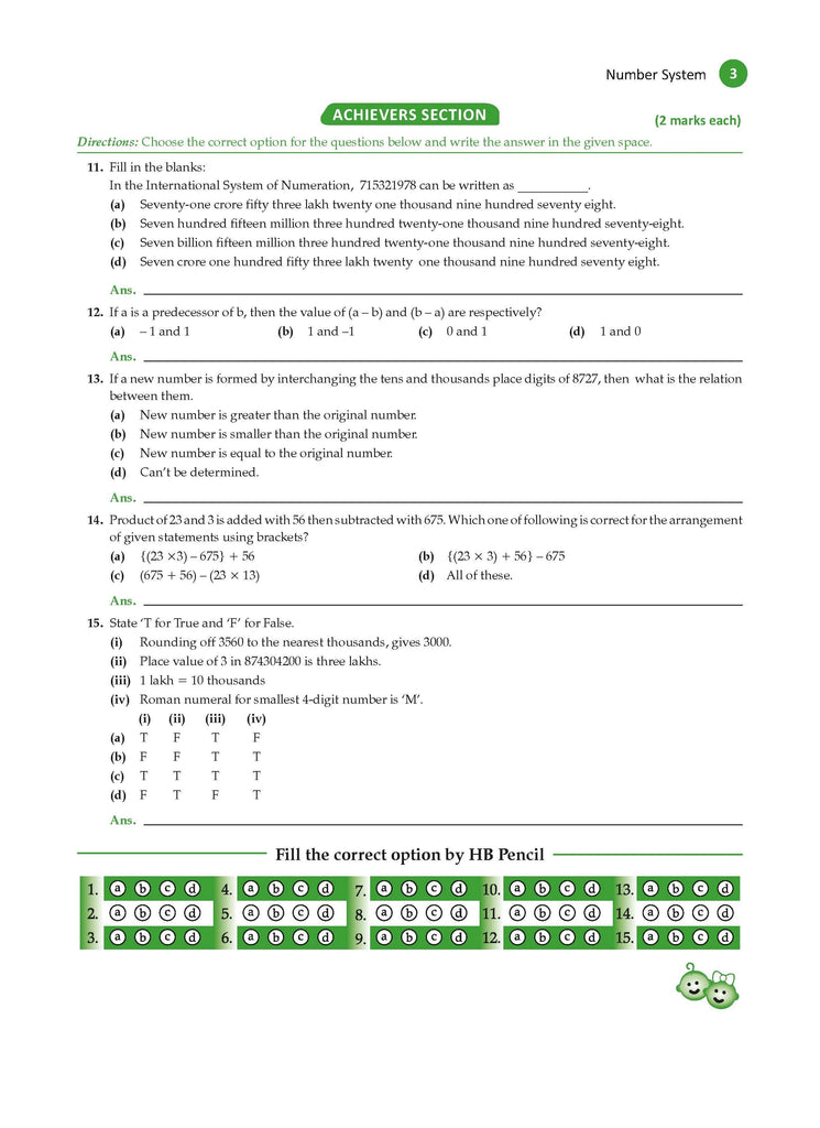 One For All Olympiad Workbook Class 6 Mathematics for 2024-25 Exam Oswaal Books and Learning Private Limited