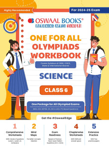 One For All Olympiad Workbook Class 6 Science for 2024-25 Exam Oswaal Books and Learning Private Limited