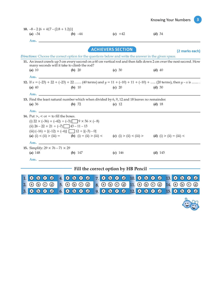 One For All Olympiad Workbook Class 7 Mathematics for 2024-25 Exam Oswaal Books and Learning Private Limited