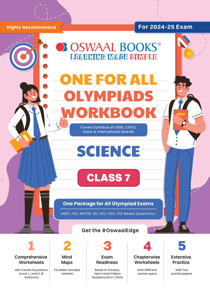 One For All Olympiad Workbook Class 7 Science for 2024-25 Exam Oswaal Books and Learning Private Limited