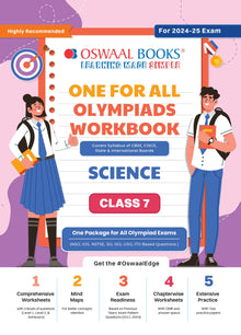 One For All Olympiad Workbook Class 7 Science for 2024-25 Exam Oswaal Books and Learning Private Limited