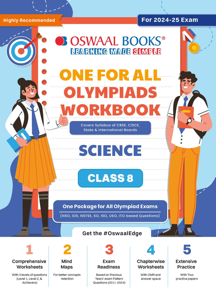 One For All Olympiad Workbook Class 8 Science for 2024-25 Exam Oswaal Books and Learning Private Limited