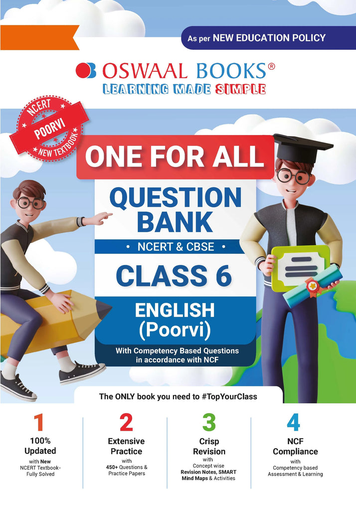 One For All Question Bank NCERT & CBSE, Class-6 English - Poorvi (For Latest Exam) Oswaal Books and Learning Private Limited