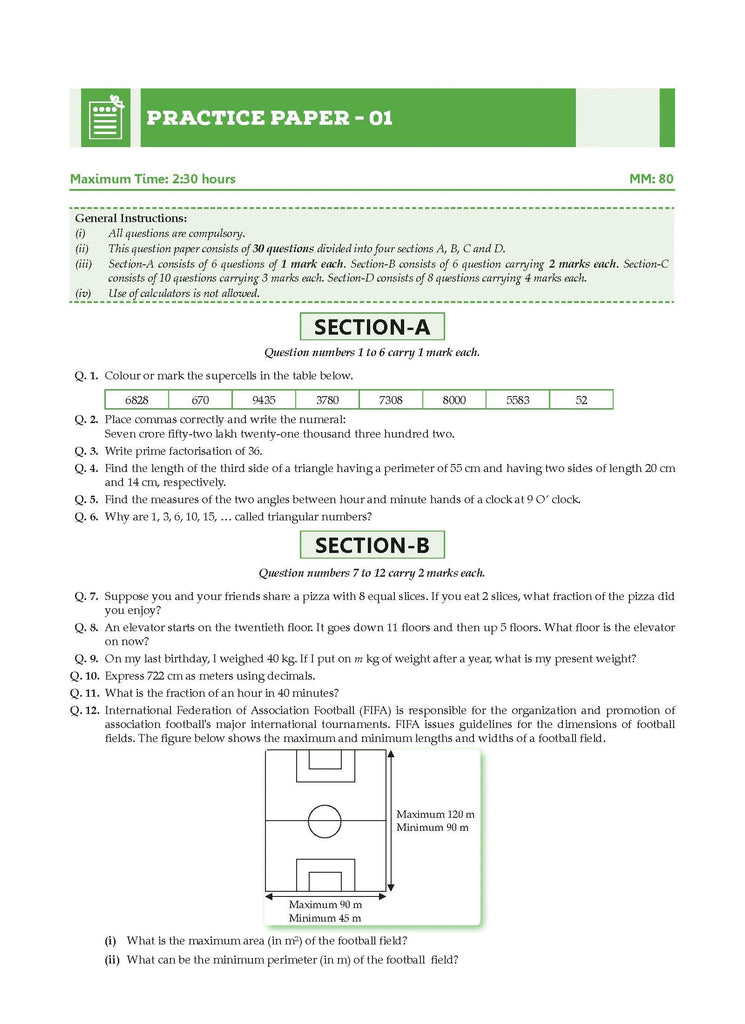 One For All Question Bank NCERT & CBSE, Class-6 Mathematics - Ganita Prakash (For Latest Exam) Oswaal Books and Learning Private Limited