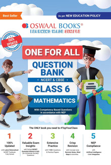 One For All Question Bank NCERT & CBSE, Class-6 Mathematics (For 2023 Exam) 