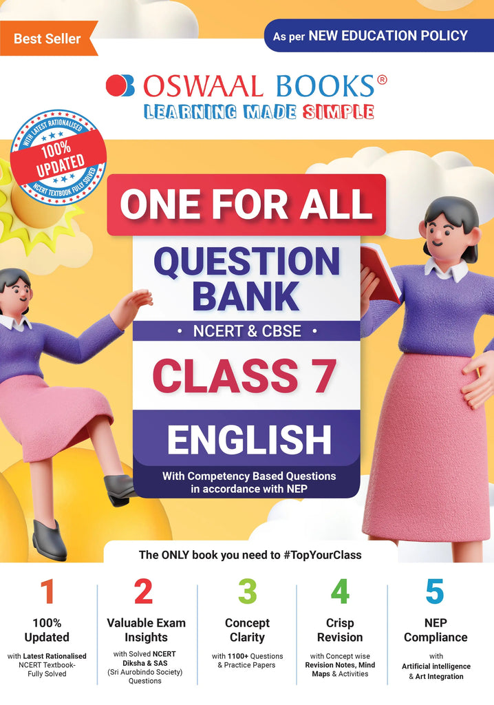 One For All Question Bank NCERT & CBSE | Class-7 English | For 2023-24 Exam