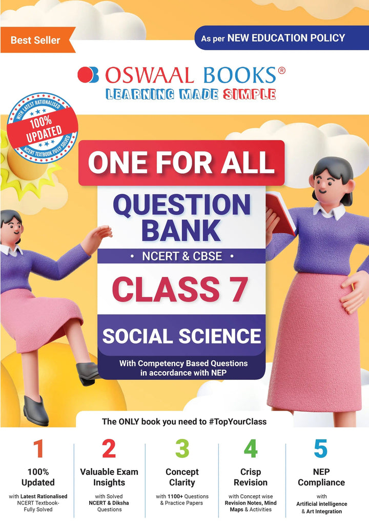 One For All Question Bank NCERT & CBSE, Class-7 Social Science (For 2023 Exam) 