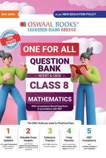 One For All Question Bank NCERT & CBSE, Class-8 Mathematics (For 2023-24 Exam) 