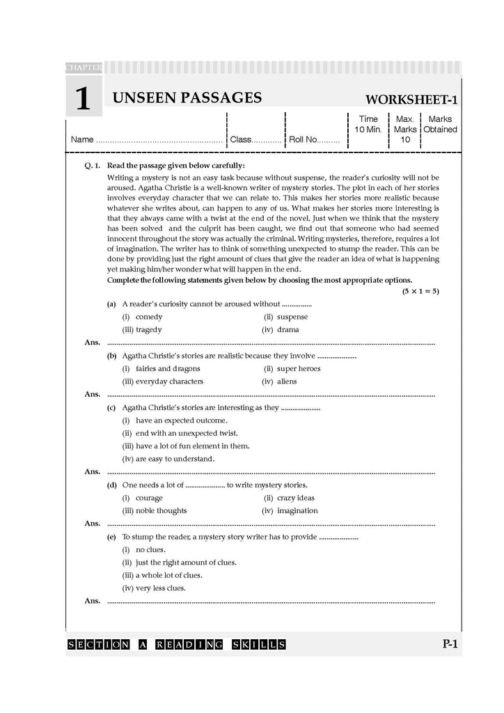 One For All Question Bank + One For All Workbook (NCERT & CBSE) Class 6 English (Set of 2 Books) | Updated As Per NCF For Latest Exam Oswaal Books and Learning Private Limited