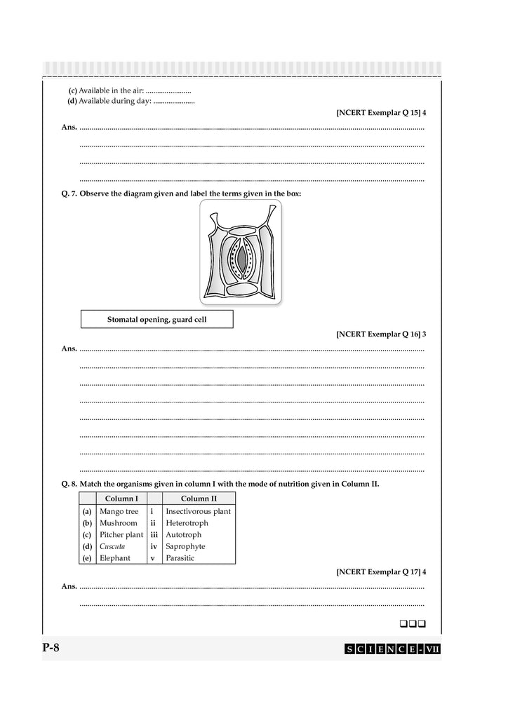 One For All Question Bank + One For All Workbook (NCERT & CBSE) Class 7 Science (Set of 2 Books) | Updated As Per NCF For Latest Exam Oswaal Books and Learning Private Limited