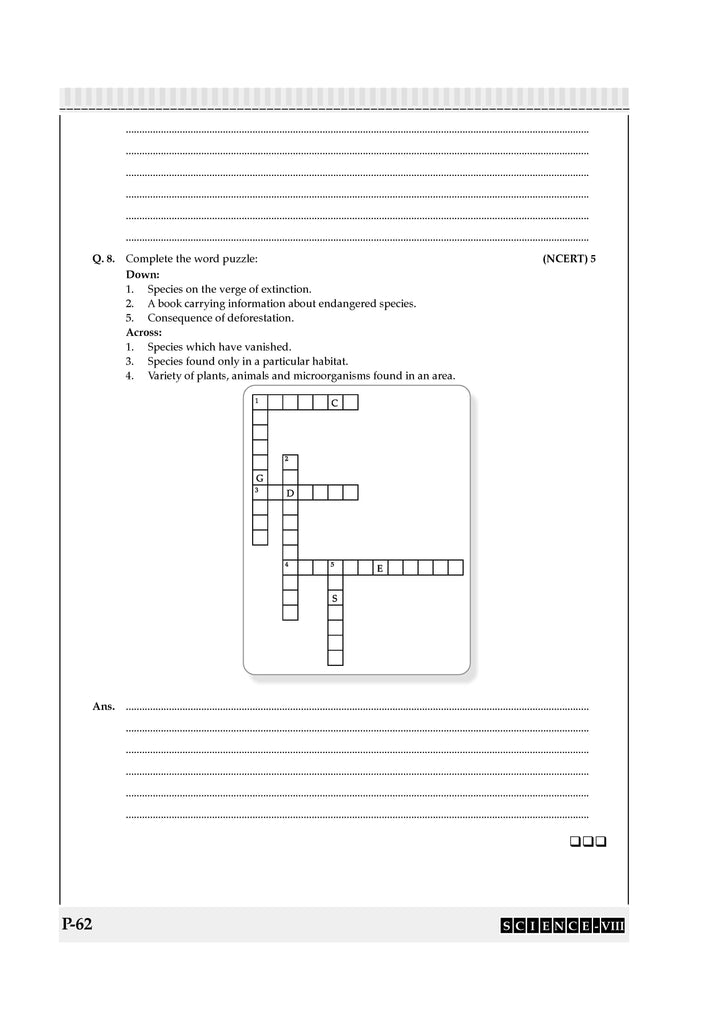 One For All Question Bank + One For All Workbook (NCERT & CBSE) Class 8 Science (Set of 2 Books) | Updated As Per NCF For Latest Exam Oswaal Books and Learning Private Limited