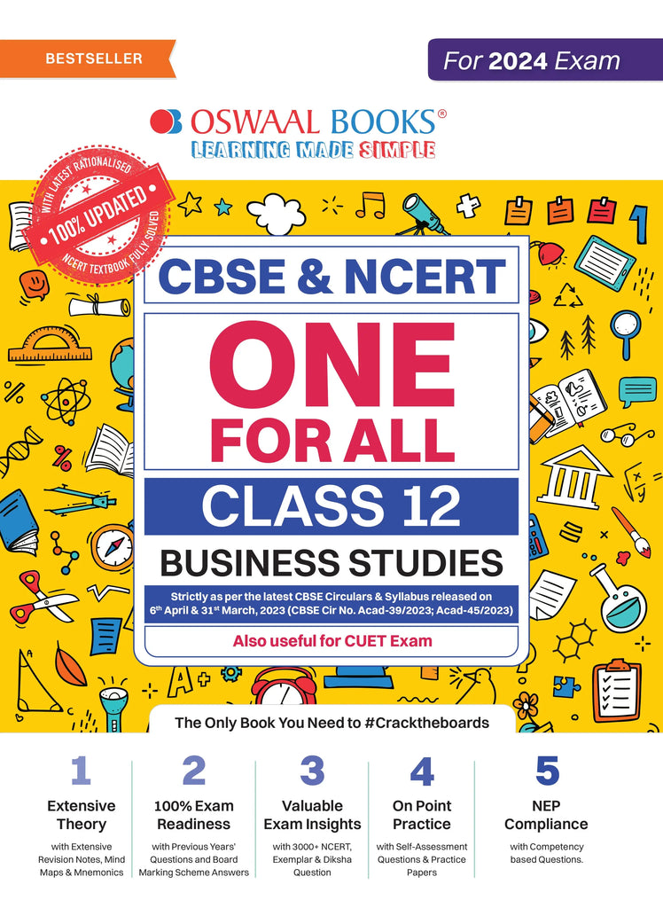CBSE & NCERT One for All Class 12 Business Studies | For 2024 Board Exams