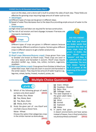 One for All Olympiads Chapter-wise Previous Years' Solved Papers, Prep-Guide (with Level 1, 2 & Achievers Section) Class 5 Science For 2026 Exam 