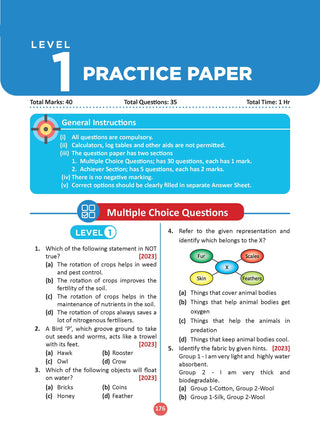 One for All Olympiads Chapter-wise Previous Years' Solved Papers, Prep-Guide (with Level 1, 2 & Achievers Section) Class 5 Science For 2026 Exam 