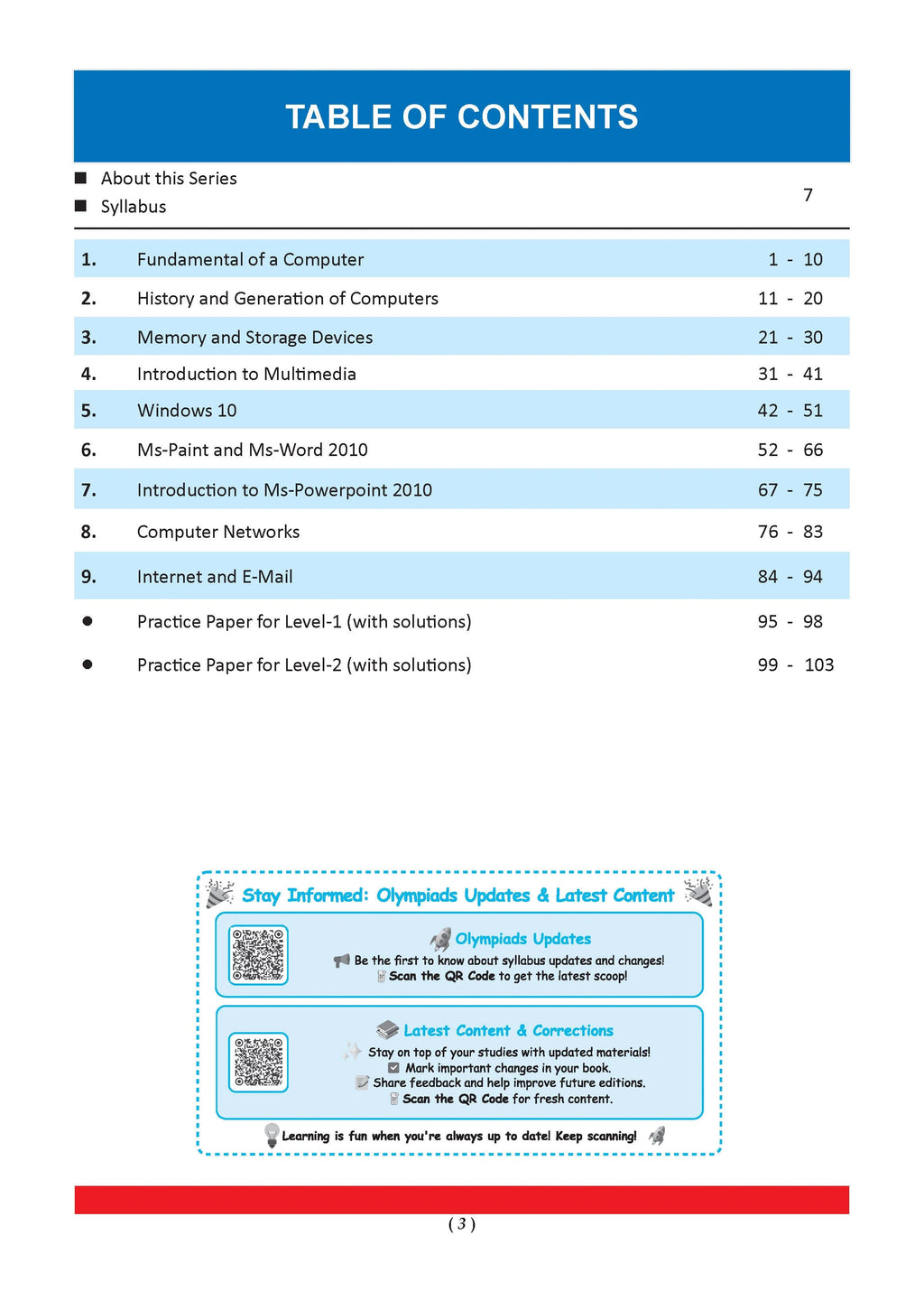 One for All Olympiads Chapter-wise Previous Years' Solved Papers, Prep-Guide (with Level 1, 2 & Achievers Section) Class 7 Cyber For 2026 Exam 