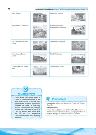 One for All Olympiads Chapter-wise Previous Years' Solved Papers, Prep-Guide (with Level 1, 2 & Achievers Section) Class 7 General Knowledge For 2026 Exam 