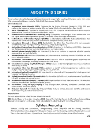 One for All Olympiads Chapter-wise Previous Years' Solved Papers, Prep-Guide (with Level 1, 2 & Achievers Section) Class 7 Reasoning For 2026 Exam 