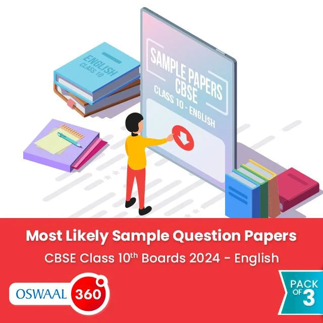 Oswaal CBSE Class 10th English - Most Likely Sample Question Papers for Boards 2024 - Pack of 3 Oswaal 360