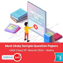Oswaal CBSE Class 10th Maths Standard - Most Likely Sample Question Papers for Boards 2024 - Pack of 3 Oswaal 360