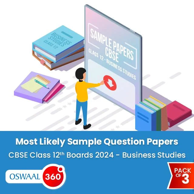 Oswaal CBSE Class 12th Business Studies - Most Likely Sample Question Paper for Boards 2024 - Pack of 3 Oswaal 360