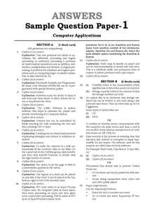 Oswaal CBSE Sample Question Papers Class 9 Computer Application Book (For 2025 Exam) Oswaal Books