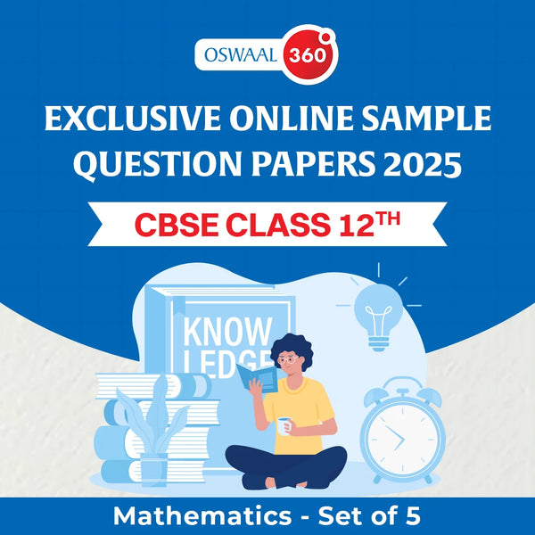 Oswaal Exclusive Online Sample Questions Papers 2025 - CBSE - Class 12th - Mathematics - Set of 5