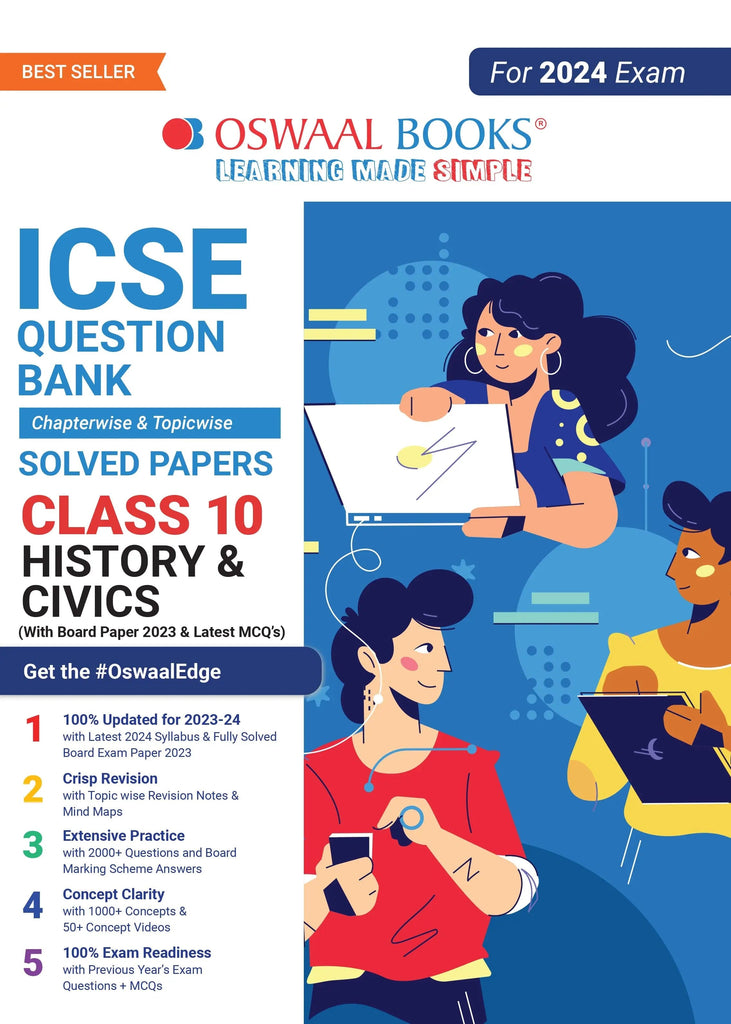 Oswaal ICSE Question Bank Class 10 History and Civics Book (For 2023-24 Exam) 