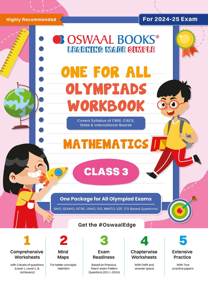 Oswaal One For All Olympiad Workbook Class 3 Mathematics for 2024-25 Exam Oswaal Books and Learning Private Limited