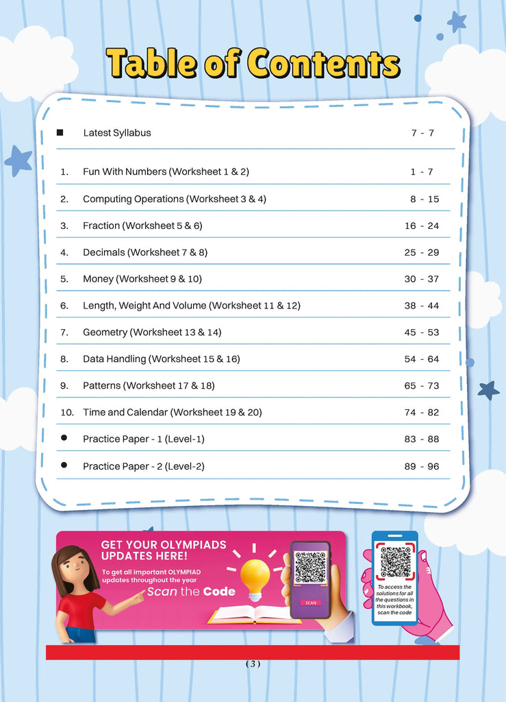 Oswaal One For All Olympiad Workbook Class 3 Mathematics for 2024-25 Exam Oswaal Books and Learning Private Limited