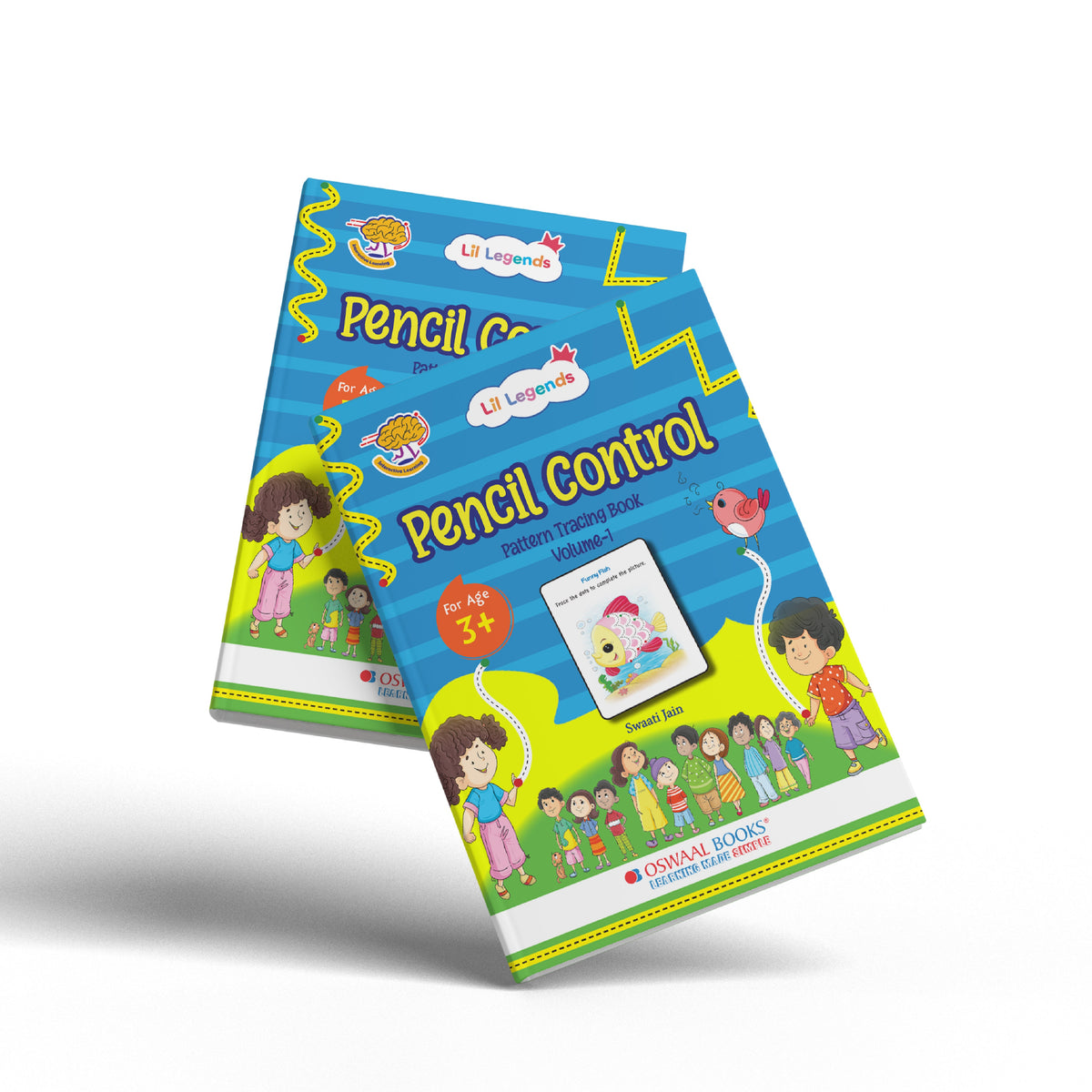 Lil Legends My first book of Patterns, Pencil Control Pattern Tracing Book Volume-1 for kids 3+ age group - Oswaal Books