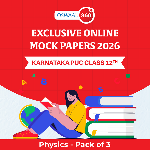 Karnataka PUC Class 12th Physics | Exclusive Online Mock Papers 2026 - Pack of 3