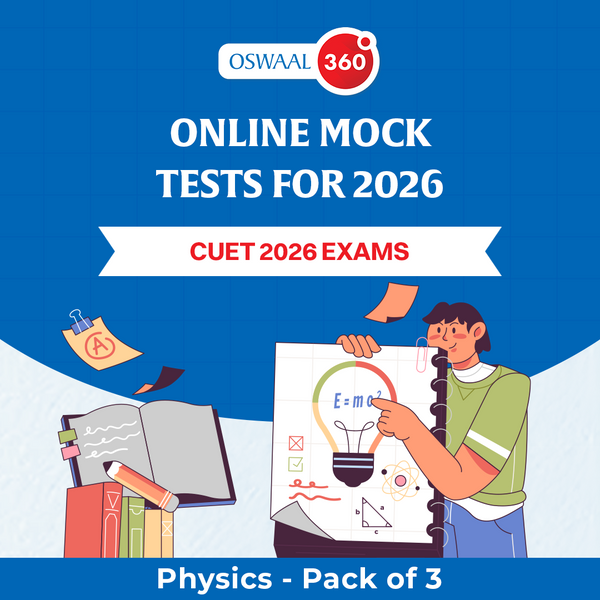 Oswaal CUET - Physics - Exclusive Online Mock Tests For 2026 Exams - Pack of 3
