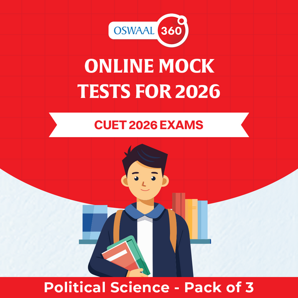 Oswaal CUET - Political Science - Exclusive Online Mock Tests For 2026 Exams - Pack of 3