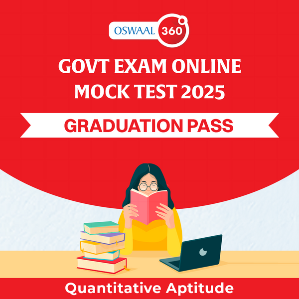 Govt Exam Quantitative Aptitude Online Mock Test | Graduation Pass | For 2025 Exam