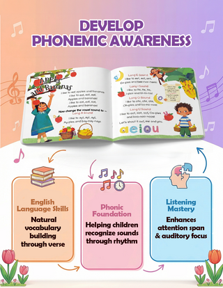Lil Legends Tulip Tunes - Rhymes That Bloom Smiles | Early Literacy Picture Book Set of 2 Rhyme Books for Kids | Age 3 & 5 Years | Vocabulary & Reading Development