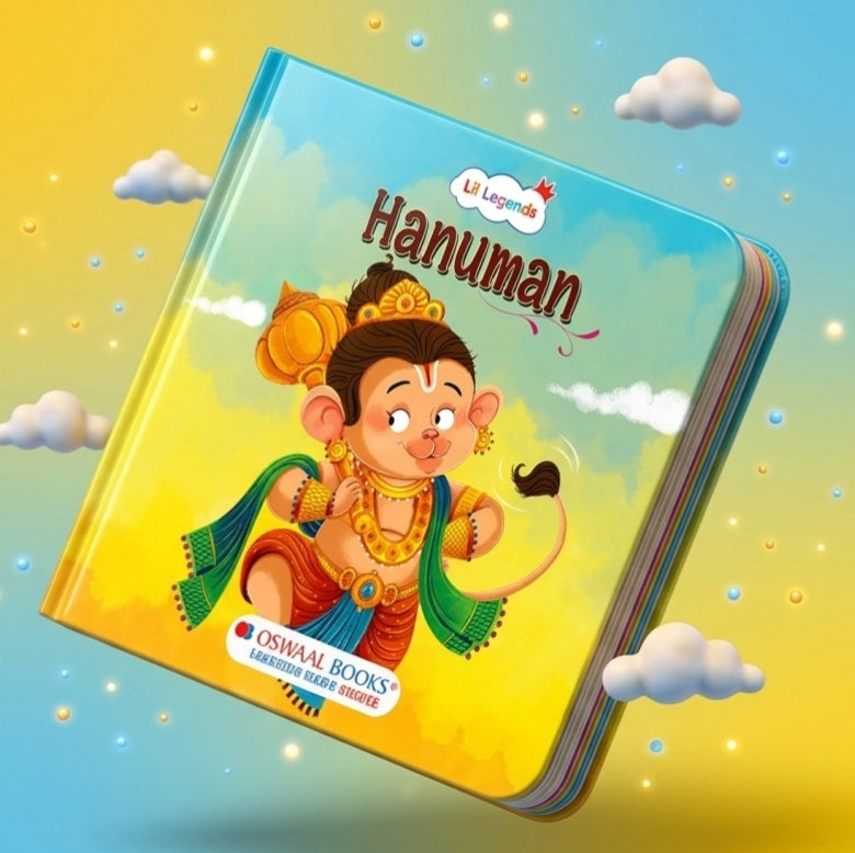 Lil Legends My Little Board Book of Mythological Tales of Lord Hanuman for Kids Age 3+ Years | Enchanting Indian Stories with Colourful Illustrations | Hindu Mythology Picture Book