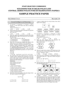 SSC (Staff Selection Commission) | CAPFs (CPO) & Delhi Police - Sub-Inspector (SI) Paper-1 | 17 Solved Papers Previous Years | Year-wise (2017 to 2024) | For 2025 Exam Oswaal Books and Learning Private Limited