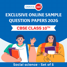 Oswaal Exclusive Online Sample Question Papers 2026 - CBSE - Class 10th - Social science - Set of 5