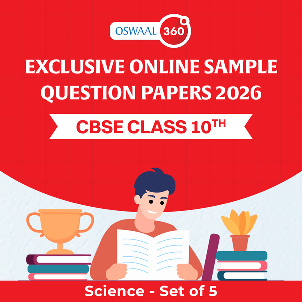 Oswaal Exclusive Online Sample Question Papers 2026 - CBSE - Class 10th - Science - Set of 5