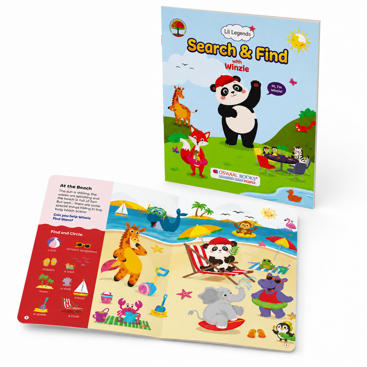 Lil Legends Interactive Learning Activity Book Search and Find with Winzie | Picture Puzzles | Builds Observation, Attention to Detail and Focus | For Nursery/LKG/UKG | Age 3-6