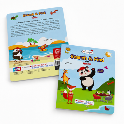 Lil Legends Interactive Learning Activity Book Search and Find with Winzie | Picture Puzzles | Builds Observation, Attention to Detail and Focus | For Nursery/LKG/UKG | Age 3-6