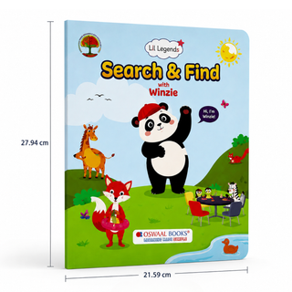 Lil Legends Interactive Learning Activity Book Search and Find with Winzie | Picture Puzzles | Builds Observation, Attention to Detail and Focus | For Nursery/LKG/UKG | Age 3-6