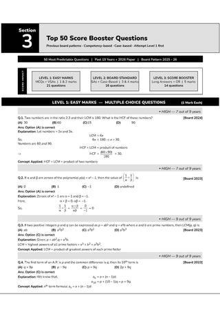 For 2nd Board on 15th May 2026 | CBSE Marks Booster Mathematics Standard Class 10 | Marks Improvement | Key Concepts with Exam Tips | Quick Revision | Score Boosters | 1st Boards Solved Papers